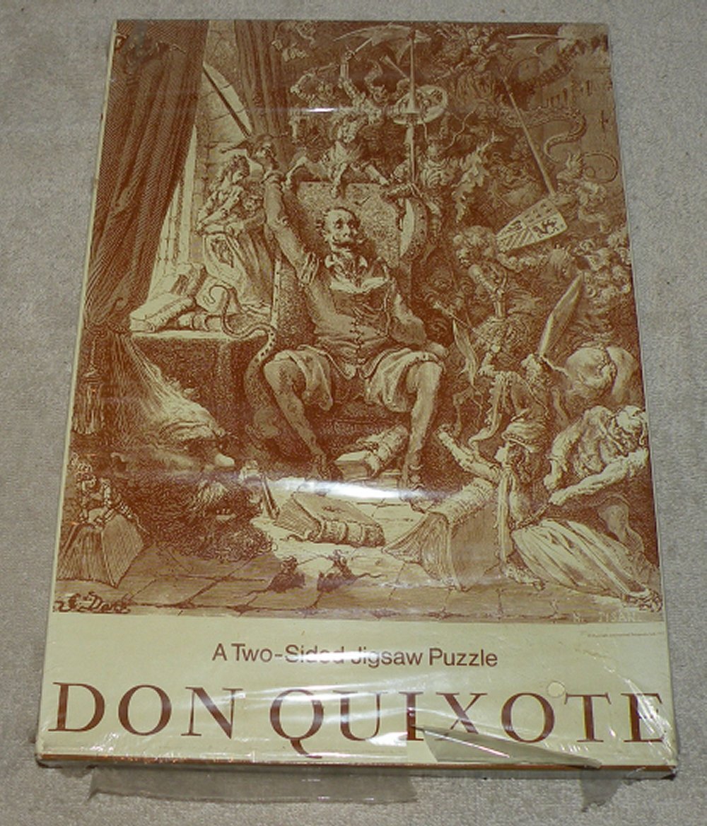 Vtg 1973 Int'l Polygonics Under-Ground Jigsaw Puzzle Don Quixote Two Sided New